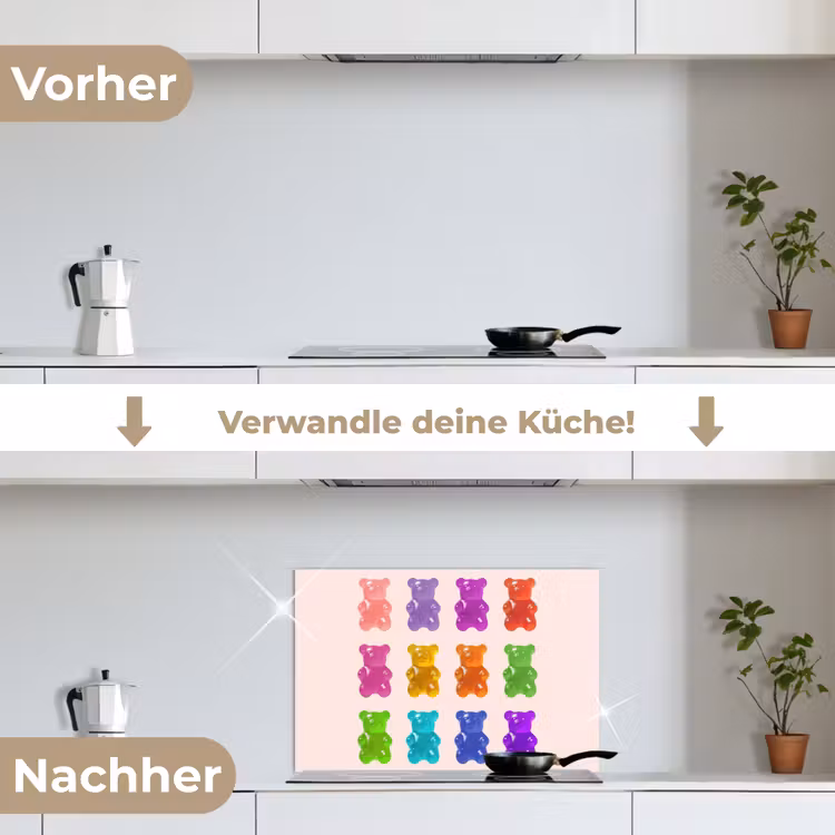 Spritzschutz Küche - Bär - Bunt - Bonbon — 7