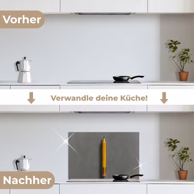 Spritzschutz Küche - Bleistift - Malerei - Gelb — 7