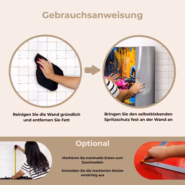 Spritzschutz Küche - Buddha - Blumen - Kerzen - Gelb — 6