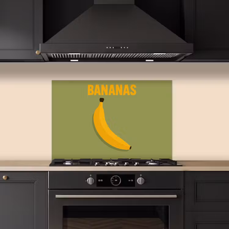 Spritzschutz Küche - Banane - Minimalistisch - Gelb — 5