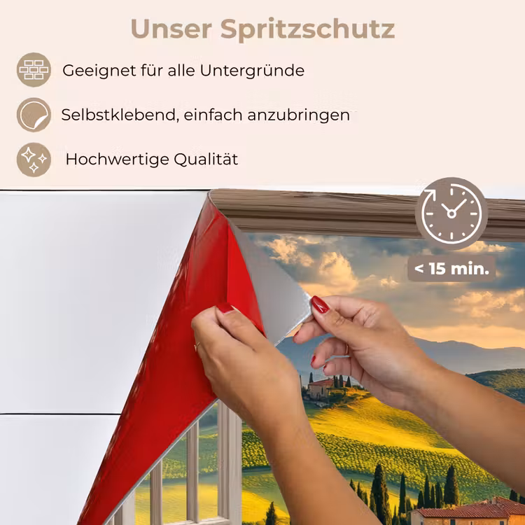 Spritzschutz Küche - Ansichten - Toskana - Landschaft - Sommer — 4