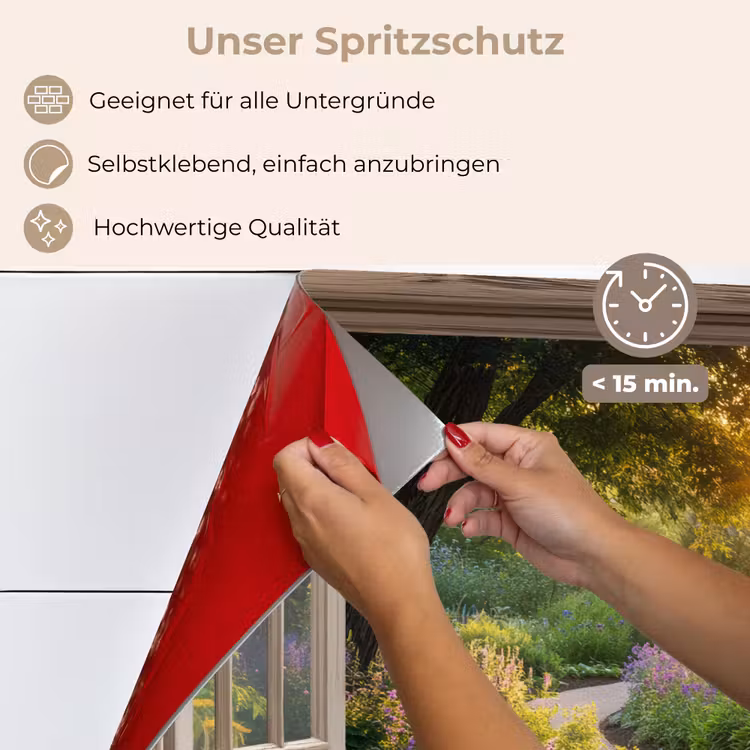 Spritzschutz Küche - Aussicht - Blumen - Natur - Sonne - Weg — 4