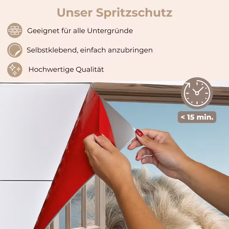 Spritzschutz Küche - Aussicht - Hochgras - Dünen - Meer - Landschaft — 4