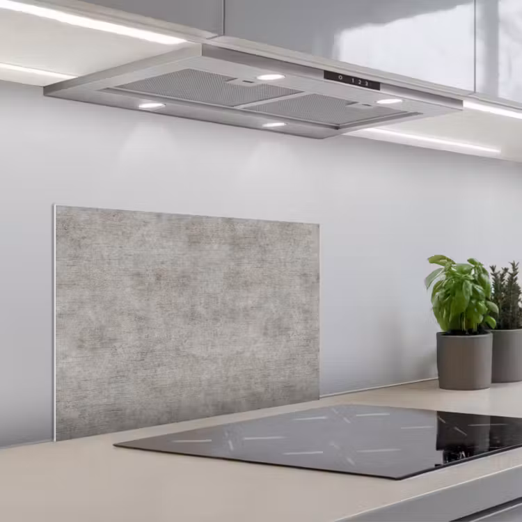 Spritzschutz Küche - Beton - Alt - Grau - Muster — 1