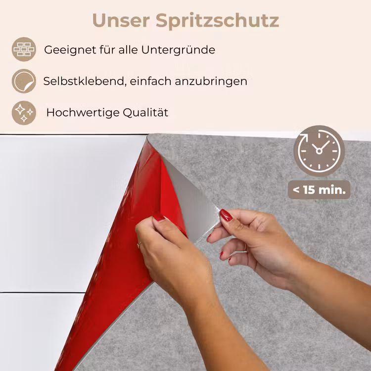 Spritzschutz Küche - Beton - Alt - Muster — 4