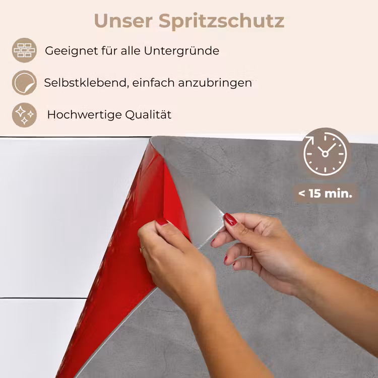 Spritzschutz Küche - Beton - Textur - Muster — 4
