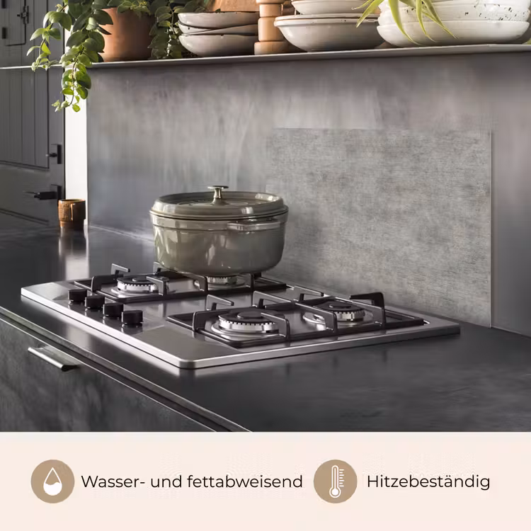 Spritzschutz Küche - Beton - Wand - Muster — 2