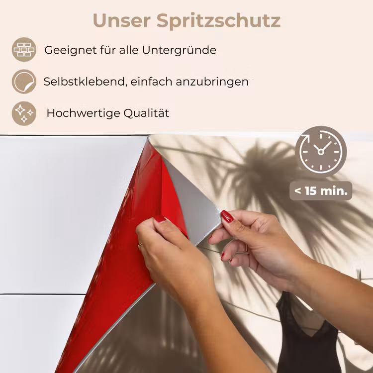 Spritzschutz Küche - Bademode - Palmen - Schatten - Tropisch — 4