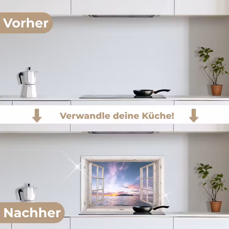 Spritzschutz Küche - Aussicht - Meer - Insel — 7