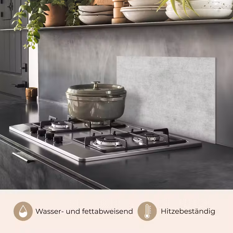 Spritzschutz Küche - Beton - Grau - Industriell - Muster — 2