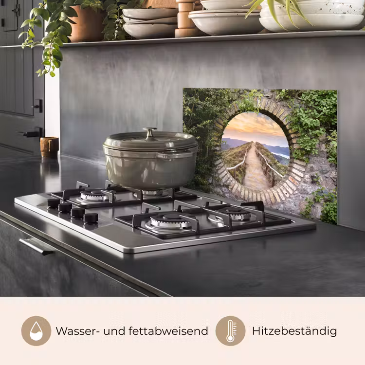 Spritzschutz Küche - Brücke - Meer - Blick - Sommer — 2