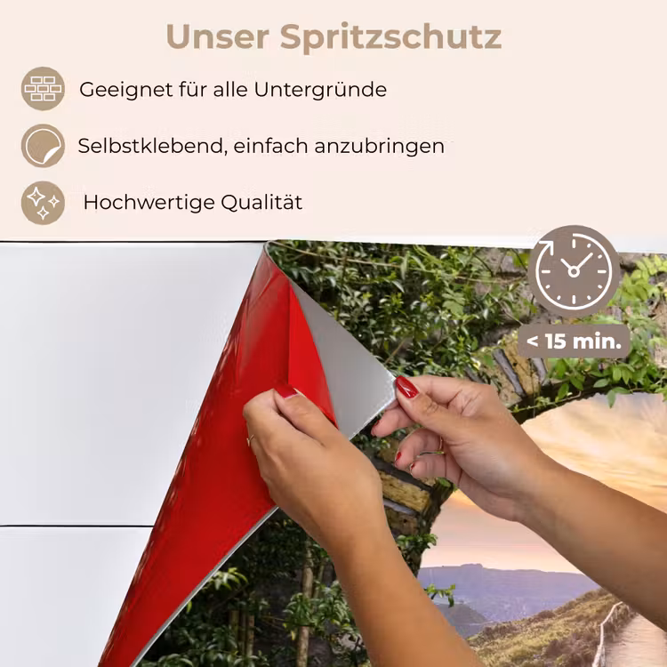 Spritzschutz Küche - Brücke - Meer - Blick - Sommer — 4