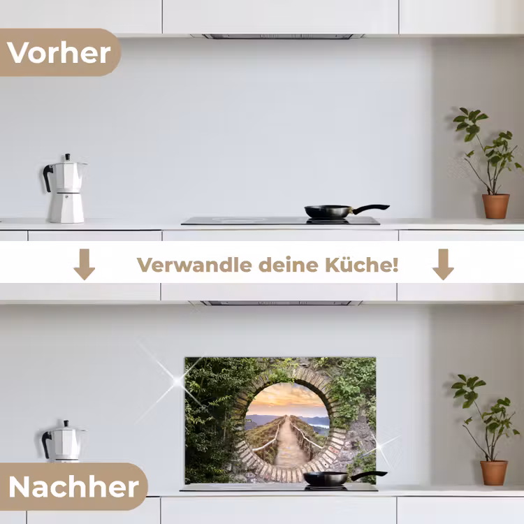 Spritzschutz Küche - Brücke - Meer - Blick - Sommer — 7