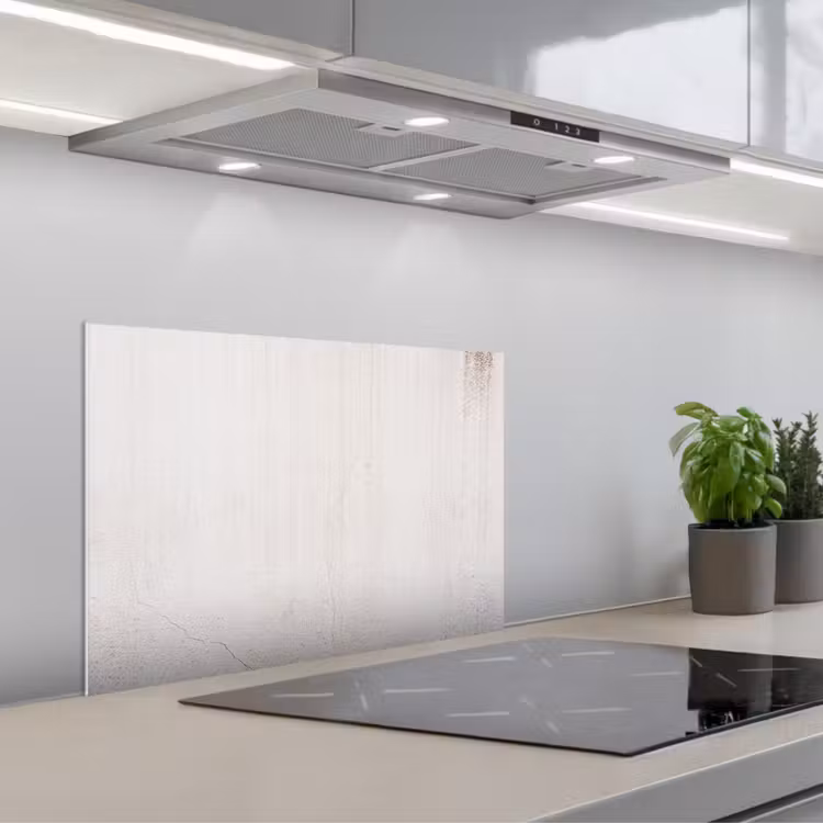 Spritzschutz Küche - Beton - Wand - Weiß — 1