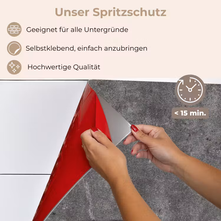Spritzschutz Küche - Beton - Wand - Zement — 4