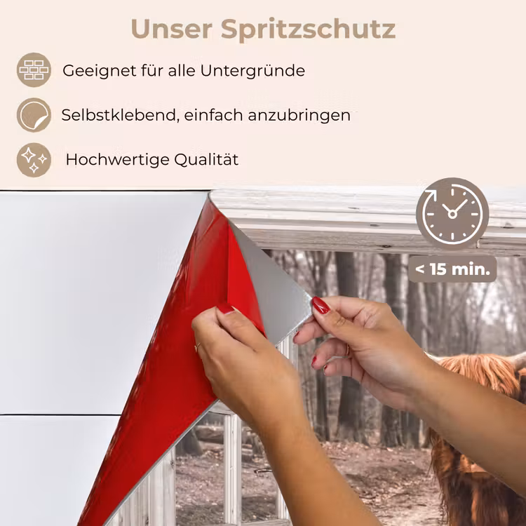 Spritzschutz Küche - Ansicht - Schottischer Highlander - Fenster — 4