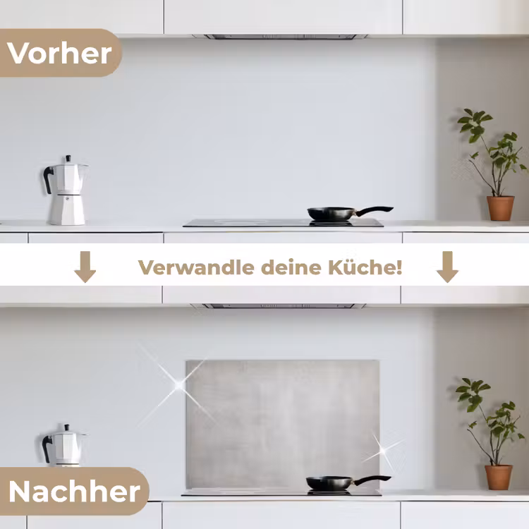 Spritzschutz Küche - Beton - Grau - Zement - Industriell - Strukturiert — 7