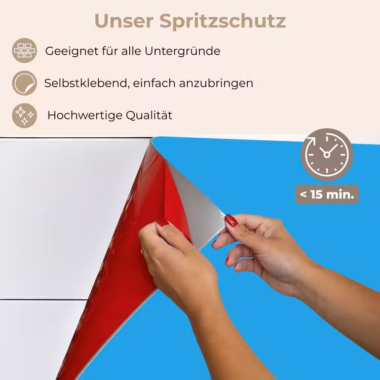 Spritzschutz Küche - Blau - Licht - Farben — 4