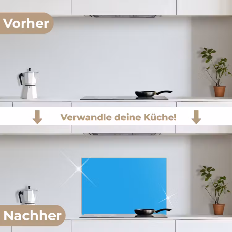 Spritzschutz Küche - Blau - Licht - Farben — 7