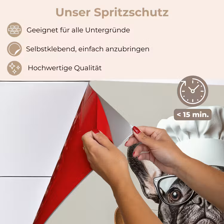 Spritzschutz Küche - Brillen - Hund - Koch — 4