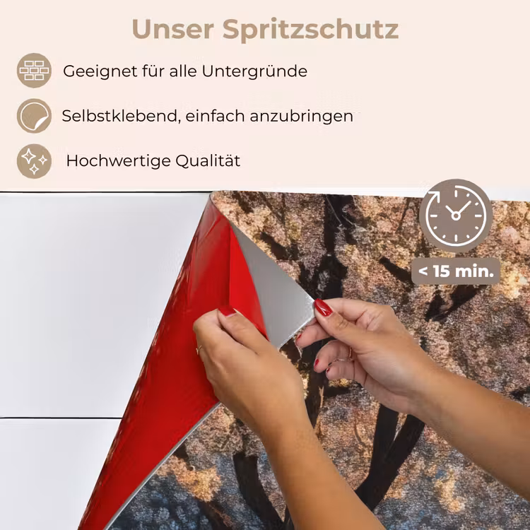 Spritzschutz Küche - Bäume - Blüte - Frühling — 4