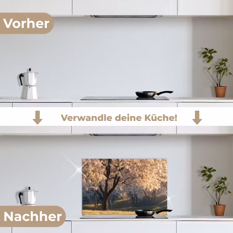 Spritzschutz Küche - Bäume - Blüte - Frühling — 7