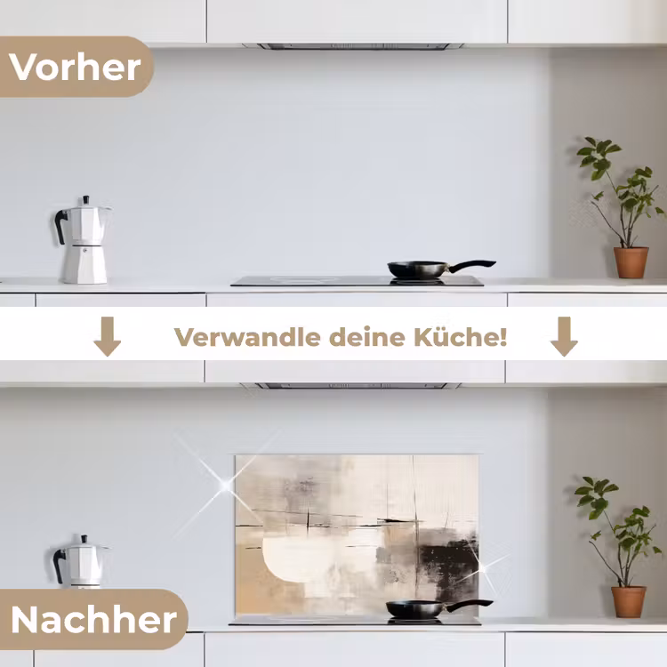 Spritzschutz Küche - Abstrakt - Kunst - Grau — 7