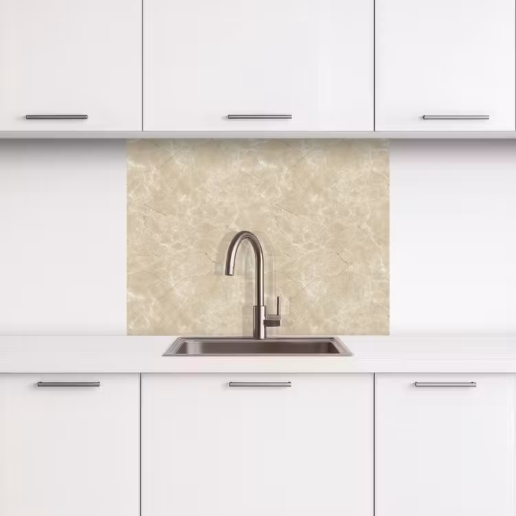 Küchenrückwand - Hellbeige - Marmor - Diffusionsäderung — 3