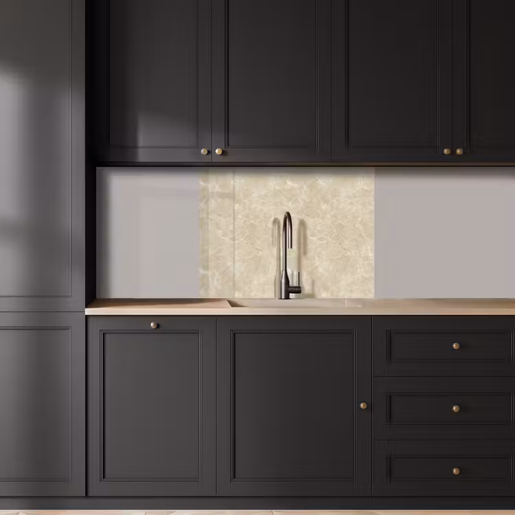 Küchenrückwand - Hellbeige - Marmor - Diffusionsäderung — 5