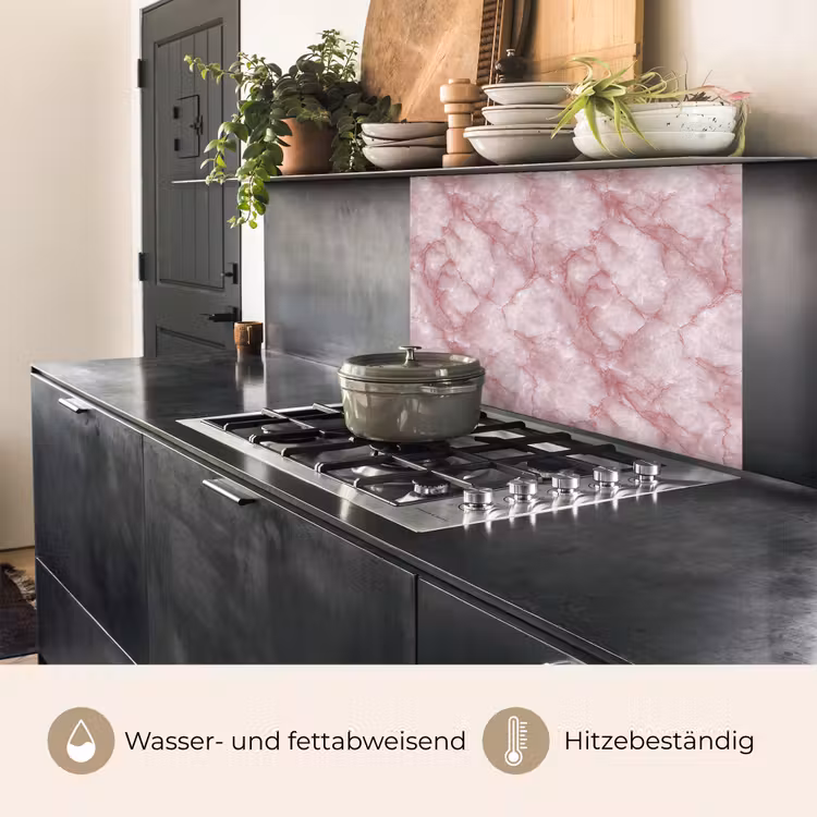 Küchenrückwand - Rosa - Quarzmarmor - Adern — 4