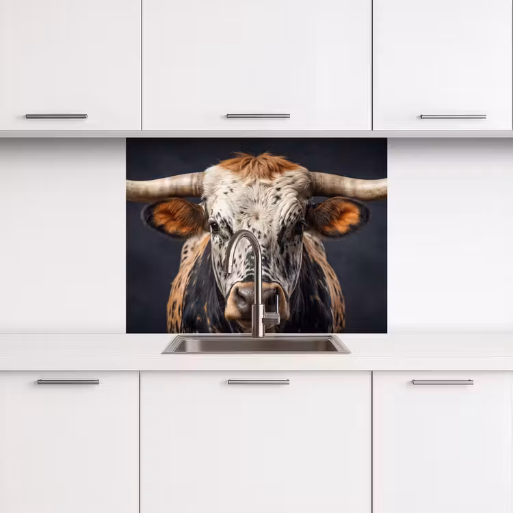 Küchen rückwand - Taurus - Farbenfroh - Hörner — 3