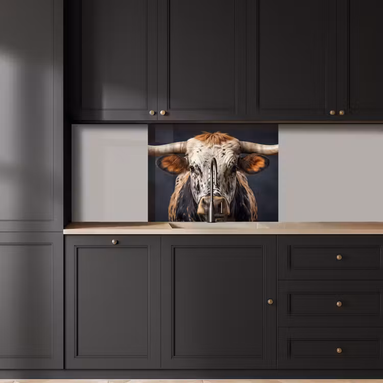 Küchen rückwand - Taurus - Farbenfroh - Hörner — 5