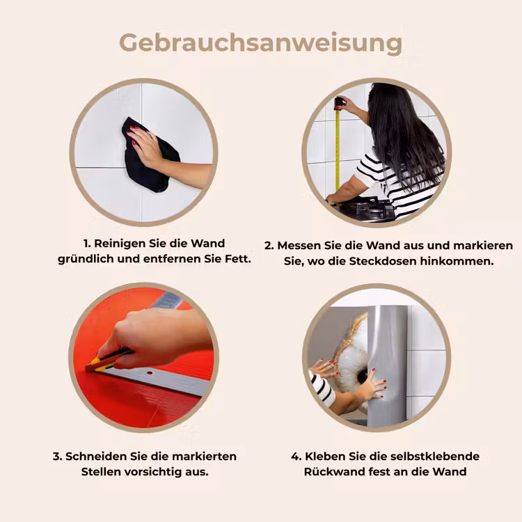 Küchen rückwand - Eule - Braun - Weiß — 8