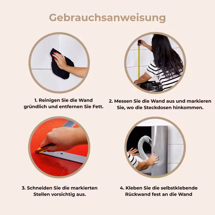 Küchen rückwand - Schwäne - Herz - Schwarz - Weiß — 8