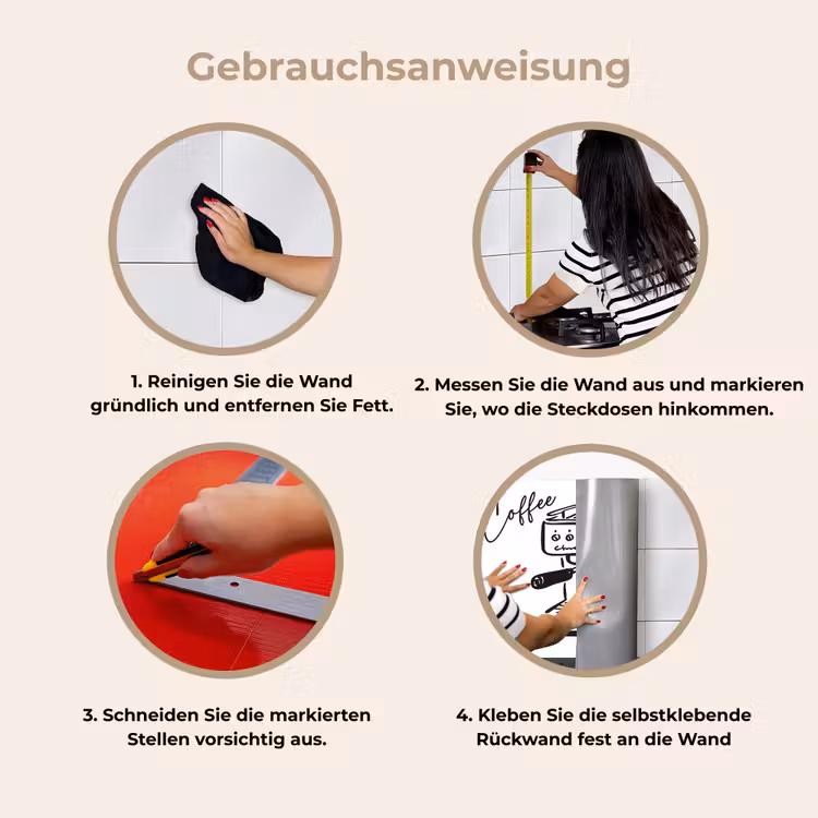 Küchenrückwand - Espressomaschine - Schwarz - Weiß — 8