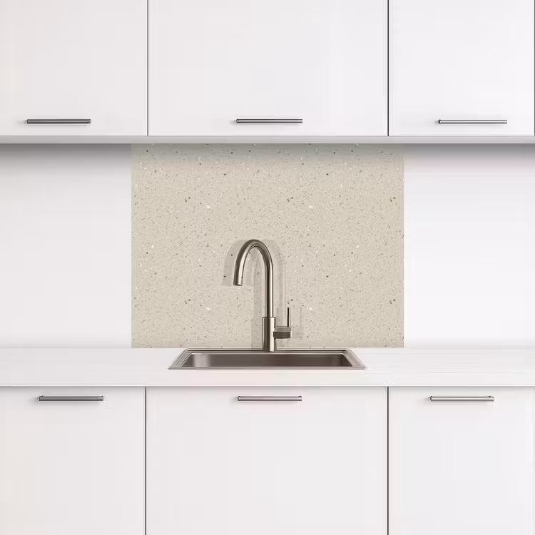 Küchenrückwand - Hellbeige - Terrazzo - Grau — 3