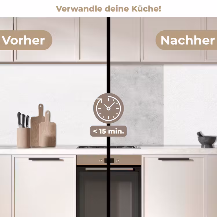 Küchenrückwand - Grau - Konkret - Neutral — 2