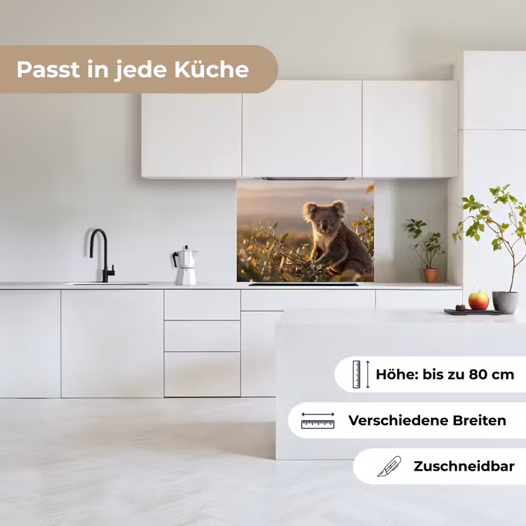 Küchen rückwand - Koala - Blätter - Morgenlicht — 6