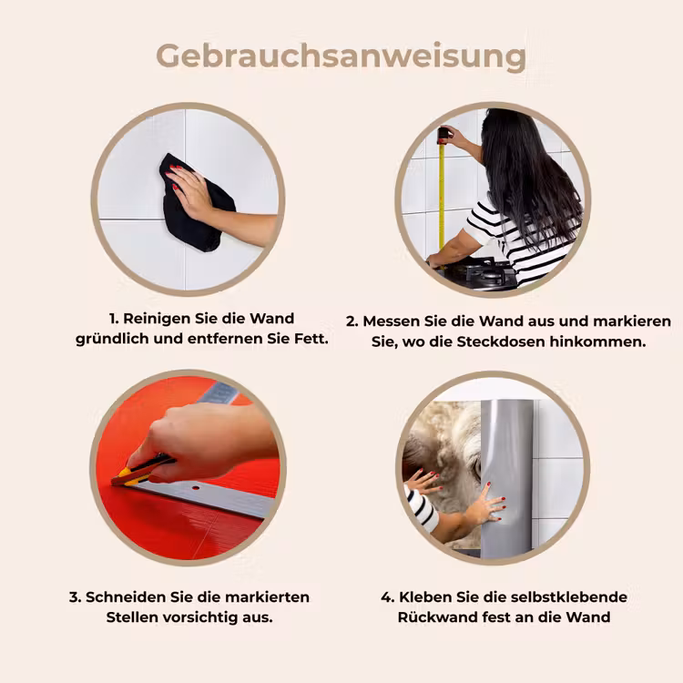 Küchen rückwand - Schaf - Auge - Weiß — 8