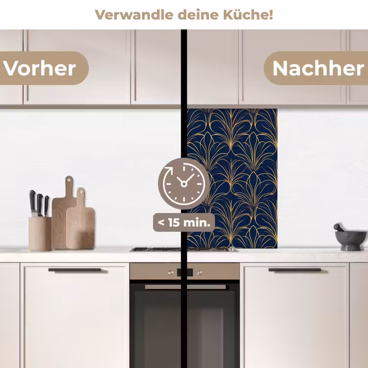 Küchenrückwand - Deco - Ventilator - Blau — 2