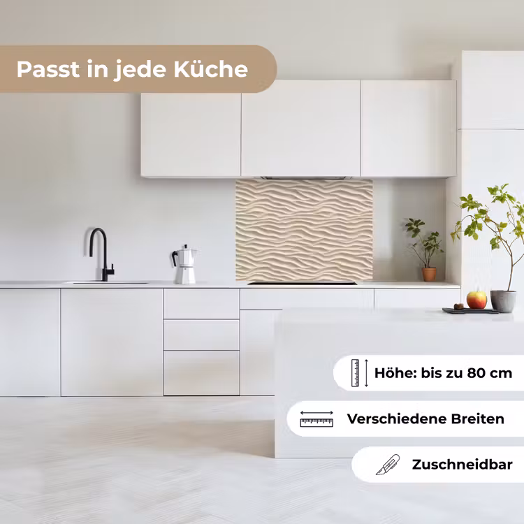 Küchenrückwand - Sand - Wellen - Beige — 6