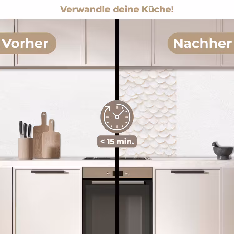Küchenrückwand - Waage - Weiß - Elegant — 2