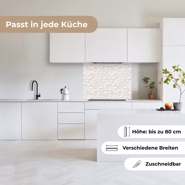 Küchenrückwand - Waage - Weiß - Elegant — 6