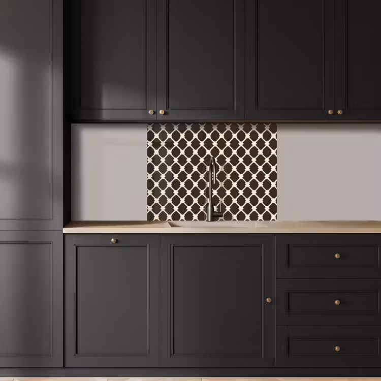 Küchenrückwand - Braun - Schachbrettmuster - Geometrisch — 5