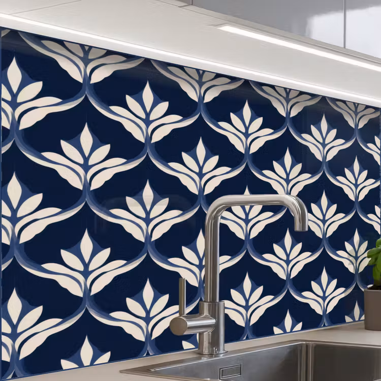 Küchenrückwand - Modern - Design - Blau — 1