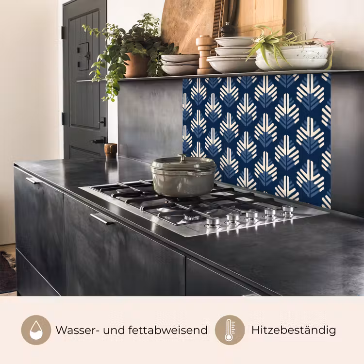 Küchenrückwand - Modern - Gemustert - Blau — 4