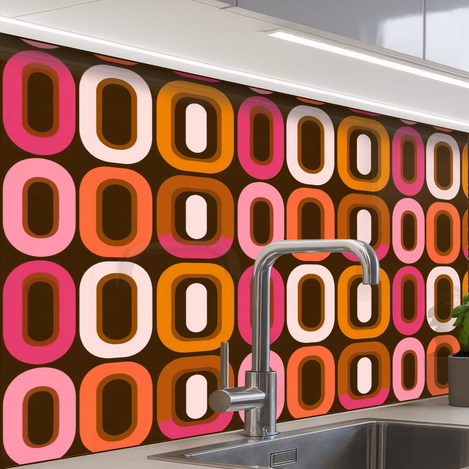 Küchenrückwand - Modern - Retro - Farbenfroh — 1