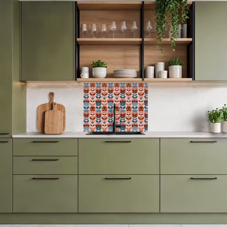 Küchenrückwand - Vintage - Motiv - Farbenfroh — 7