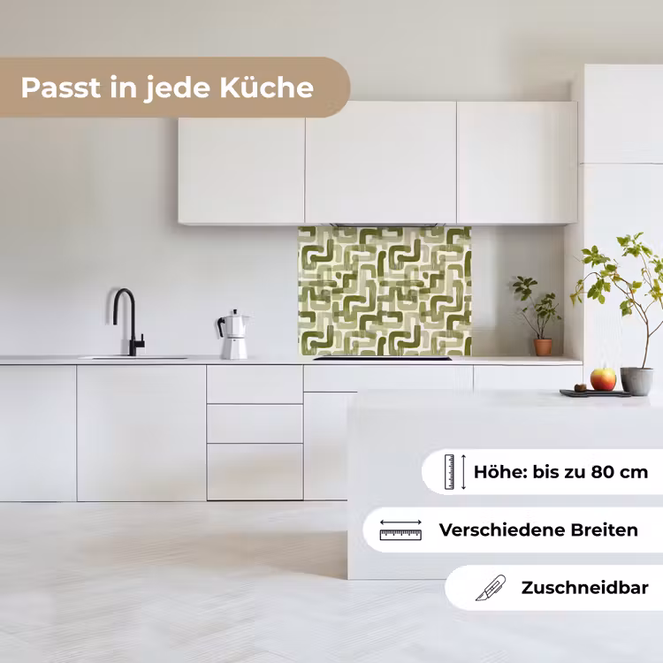 Küchenrückwand - Modern - Grafisch - Grün — 6