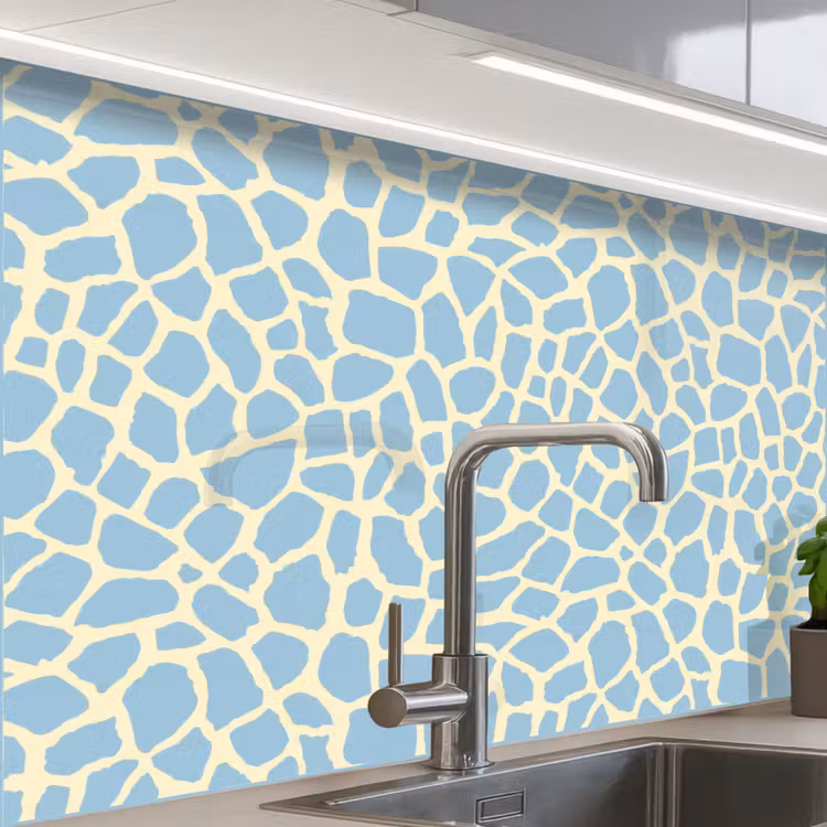 Küchenrückwand - Giraffe - Modern - Blau — 1